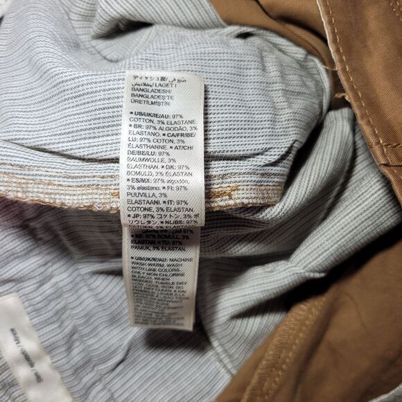 Goodthreads Men's Straight-Fit Vintage Stretch Cargo Pant Khaki Size 36X31 - Picture 12 of 14